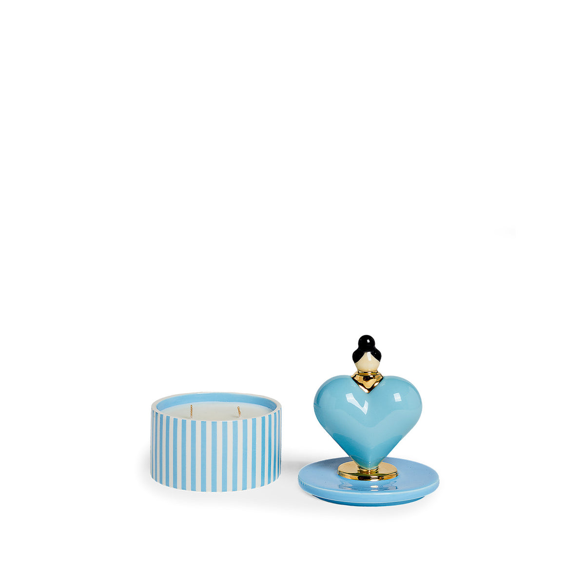 Heart Candle Blue
