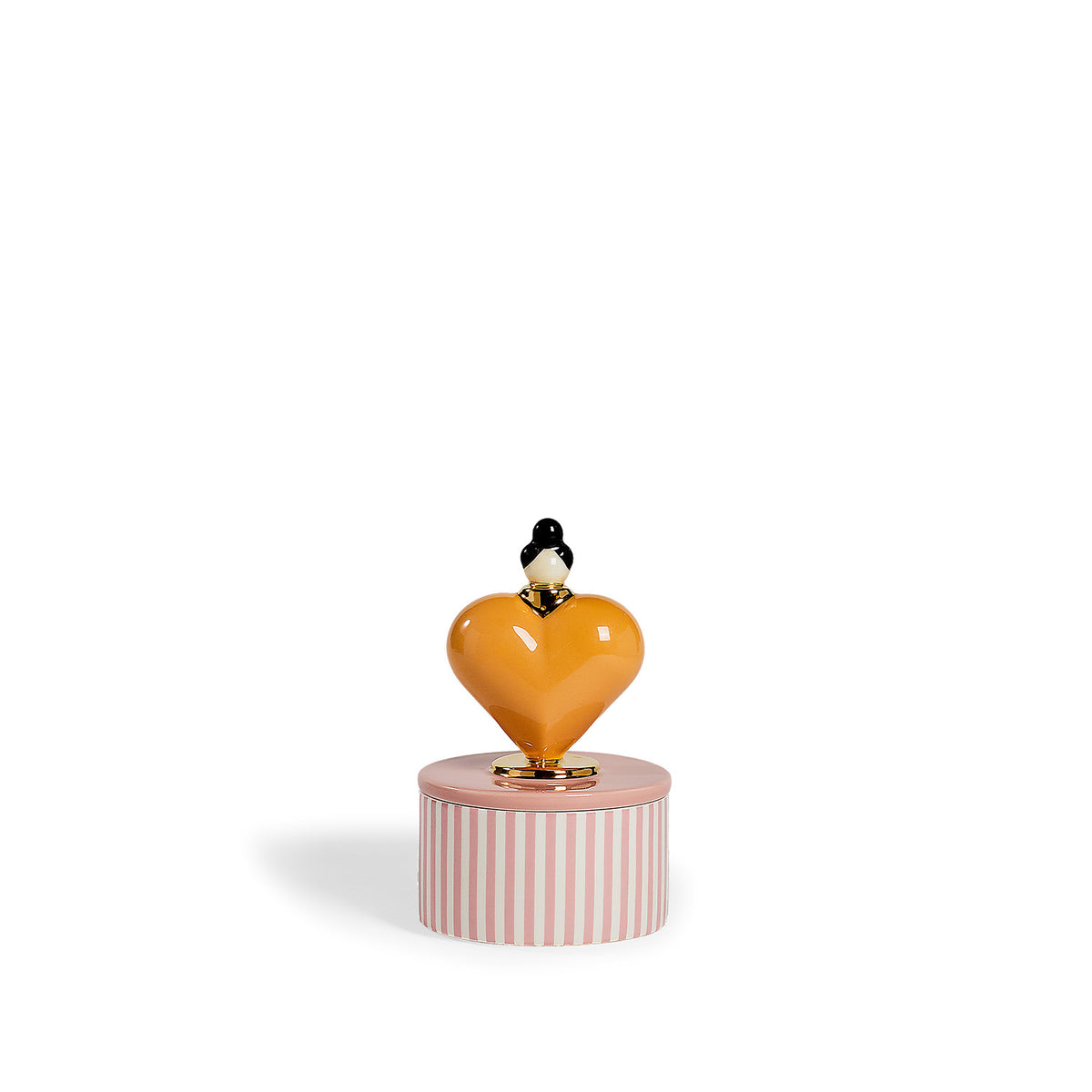 Heart Candle Orange
